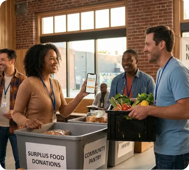 Giving surplus food to local communities through Freshwise donation feature